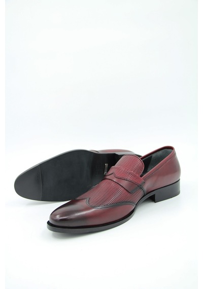 Oggi 013700-60 Erkek Klasik Ayakkabı - Bordo-bordo