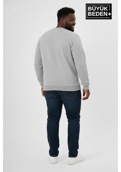 Süperlife Erkek Büyük Beden New York Baskılı Bisilet Yaka İnce Sweatshirt Spr26bsw956-5 Açık Gri Melanj Süperlife Erkek Büyük Beden New York Baskılı Bisilet Yaka İnce Sweatshirt Spr26bsw956-5 Açık Gri Melanj