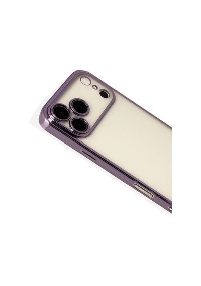 Apple, Uyumlu iPhone 17 Pro Razer Lensli Silikon - Mor
