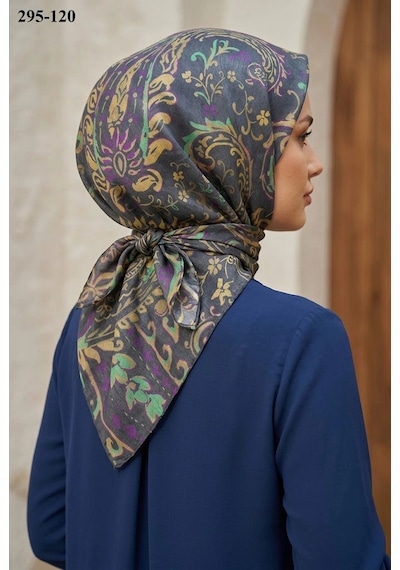 Zer Scarf Zer Scarfs Dijital Soft Pamuk Eşarp 295-120 Çok Renkli