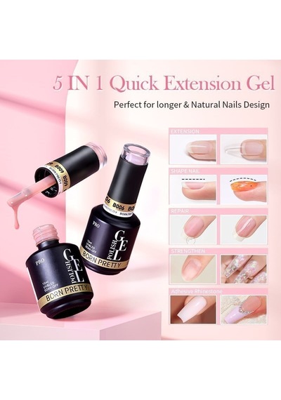 Born Pretty Pro 15ml Bıab Hema Free Quick Building Nail Extension Gel B023 59654