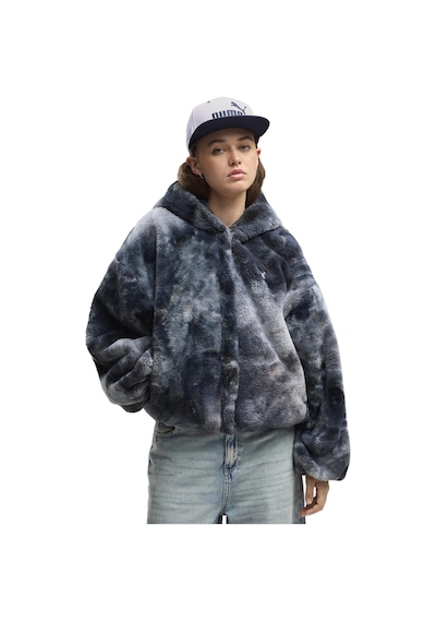 637142-35 Puma Highloft Fleece Jacket W Kadın Ceket Mavi 637142-35