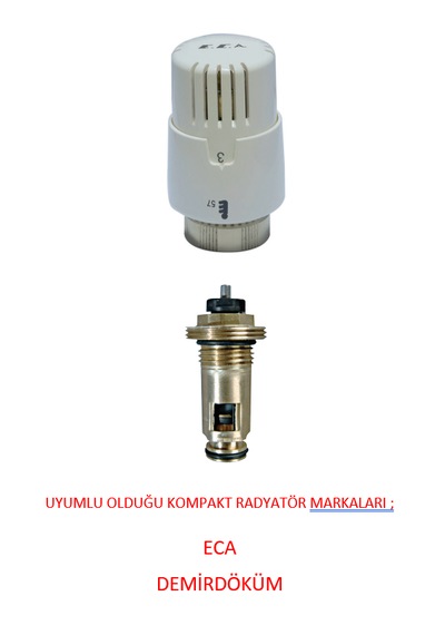 Kom - Eca Termostatik Kompakt Radyatör Valfi