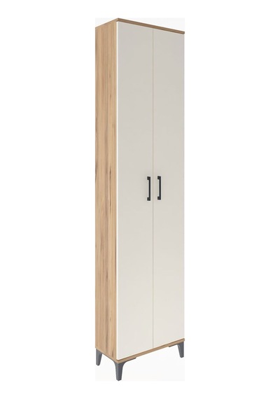 Arges Dolap 4 Raflı 2 Kapaklı 60x30x243 Çam-aytaşı Çam