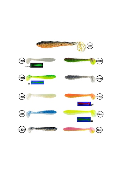 Fujin Round Bait 100mm Silikon Balık