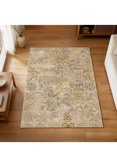 Kartela Halı Sera Halı Kaymaz Taban Makinede Yıkanabilir Halı - 100 X 150 Cm Çok Renkli