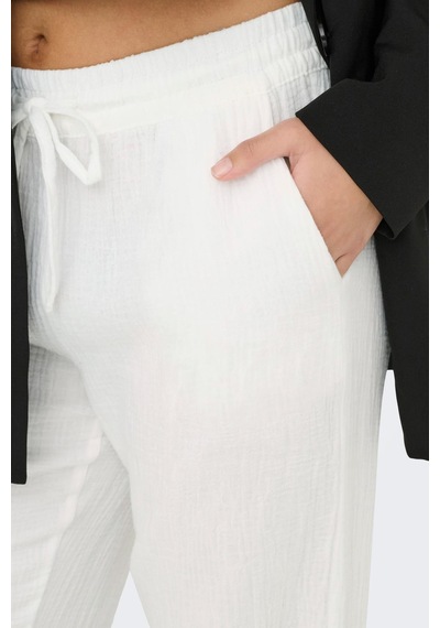 Only Jdy Kadın Geniş Paça Pantolon Jdytheıs Lıfe Wide Pant Günlük Rahat Pantolon Krem