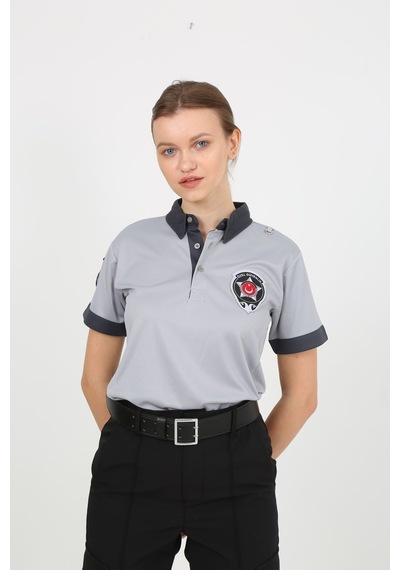 Yeni Tip Güvenlik Kamu Özel Güvenlik Yazlık Tshirt Gri