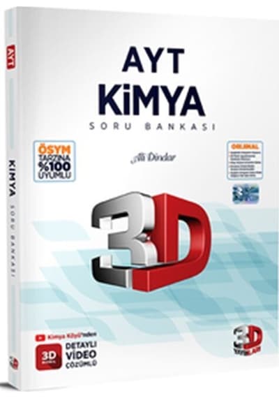 2023 AYT Kimya Soru Bankası- 3D Yayınları