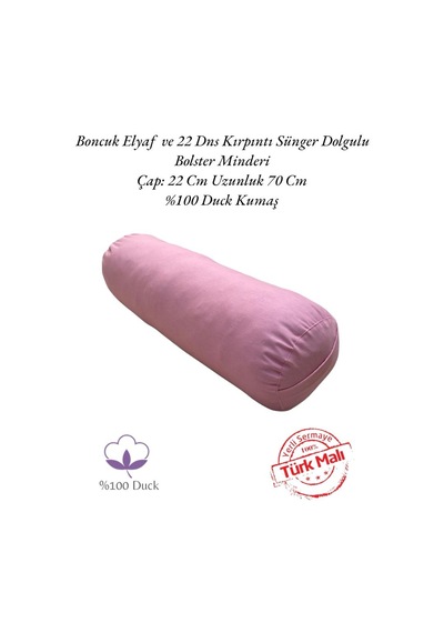 Remege Meditasyon Minderi & Bolster Minderi İkili Set Pembe Pm3
