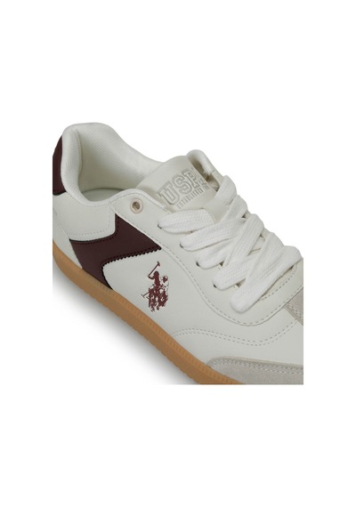 U.S. Polo Assn. U.s. Polo Assn. Sore Pu Bej Kadın Sneaker 000000000102695886 Bej-bordo