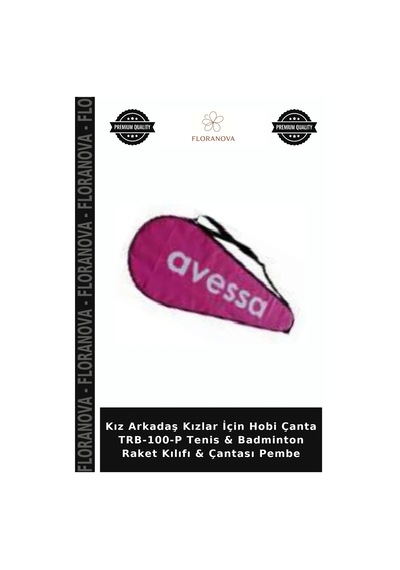 Kız Arkadaş Kızlar İçin Hobi Çanta Trb-100-p Tenis & Badminton Raket Kılıfı & Çantası Pembe