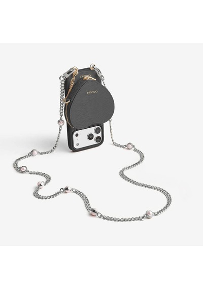 Kombinlenebilir Tasarım Çok Amaçlı Crossbody Telefon Zincir Omuz Askısı - By Bera Lina Silver