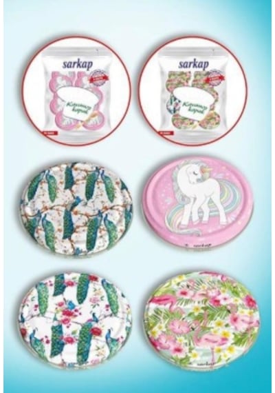 Sarkap Desenli Kavanoz Kapağı 10 Lu Paket