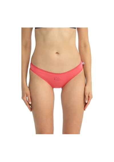 U.s Polo Assn. 66432 Kadın Karışık Desen Pamuklu 3'lü Slip Külot-mercan Mercan