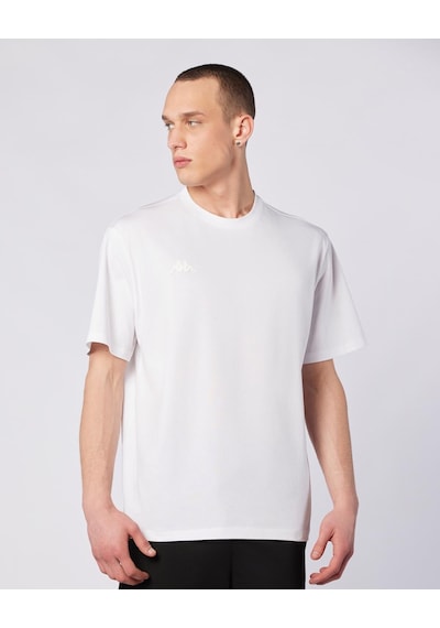 Kappa Logo Adam Erkek Beyaz Oversize Tişört