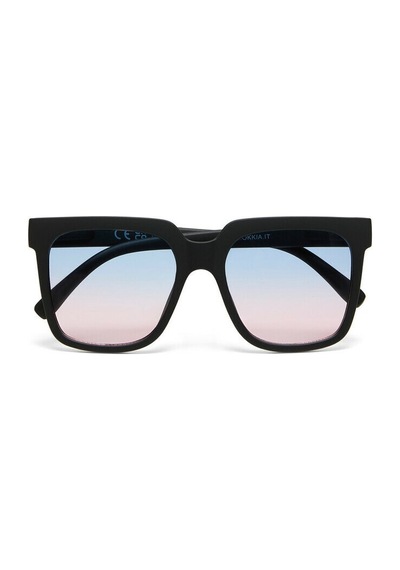 Okkia Roma Unisex Güneş Gözlüğü Siyah / Lens: Mavi/pembe Gradyan Siyah