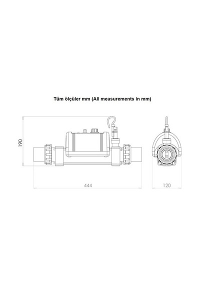 Elecro Engineering Elektirikli Havuz Isıtıcısı Nano Spa Model 8 Kw