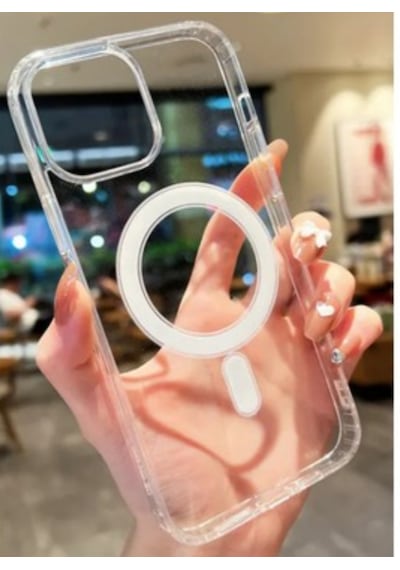 İphone 16 Promax Uyumlu Magsafeli Şeffaf Kılıf 01