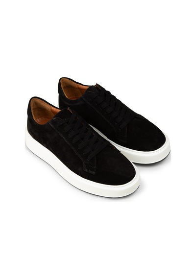 Deery Erkek Hakiki Süet Siyah Sneaker Ayakkabı - E4182msyhe01 Siyah