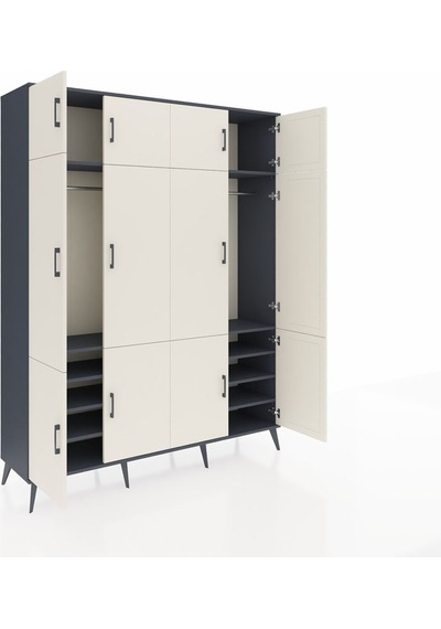 Hyperion Gardrop 10 Raflı 12 Kapaklı 2 Askılı 176x44x221 Antrasit-aytaşı/antrasit Aytaşı/antrasit Hyperion Gardrop 10 Raflı 12 Kapaklı 2 Askılı 176x44x221 Antrasit-aytaşı/antrasit Aytaşı/antrasit
