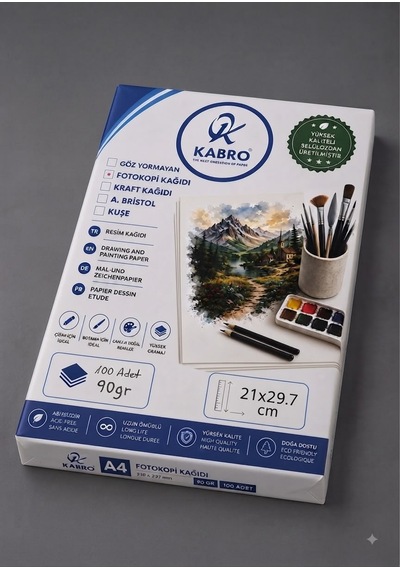 A4 Fotokopi Kağıdı 90 Gr 100 Lü 21x29,7 Cm Yazıcı, Fotokopi Ve Baskı Kağıdı