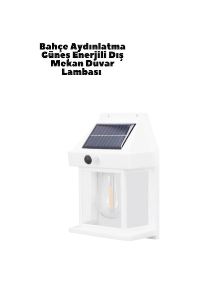 Mey İthalat Güneş Enerjili Duvar Lambası Bk888 Çok Renkli