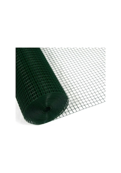 Pvc Kaplı Puntalı Tel- - 1.2 Cm Göz Arası -0.90 Mm Kalınlık - 100cm - Yükseklik 3 Metre Uzunluk-