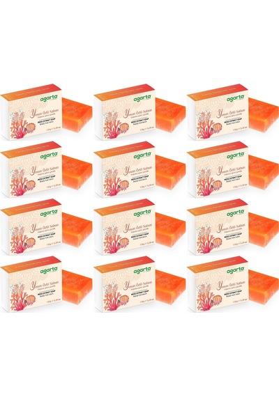 Agarta El Yapımı Doğal Sabun 150gr Yosun Özlü 12 Li Set Yosun