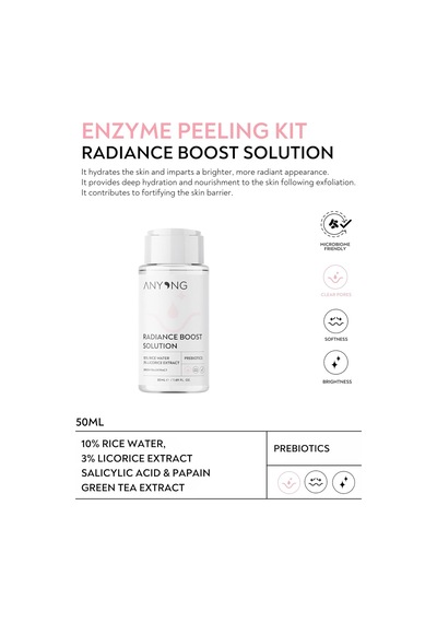 Enzim Peeling Kit Papain Enzimi, Salisilik Asit & Pirinç Suyu