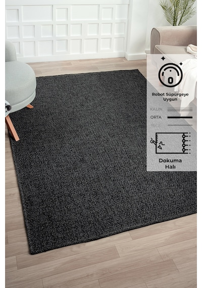 Konfor Halı Rusticana 3105 Naturel Jüt Halı Modern Örme Kilim