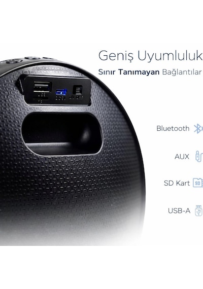 Kablosuz Bluetooth Hoparlör 7w Tws Destekli Usb Tf Kart Girişli Taşınabilir Masaüstü Speaker