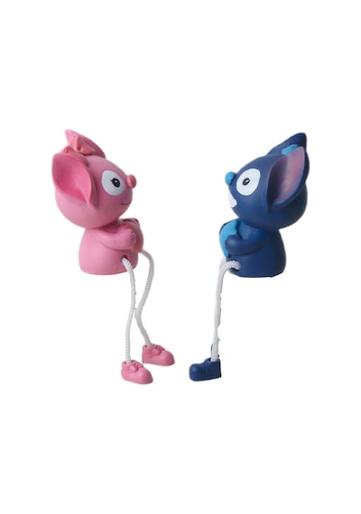 Lilo & Stitch Ayakları Sallanan 2 Li Biblo Seti Dekoratif Ürün Ev Ofis Yeni Yıl Doğum Günü Hediyesi 20 Cm