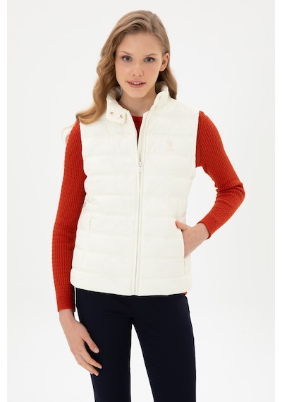 U.S. Polo Assn. Kadın Beyaz Yelek 50311989-VR256
