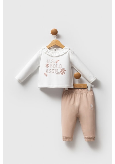 U.S. Polo Assn. Kız Bebek Beyaz Takım 5274-49025 Beyaz