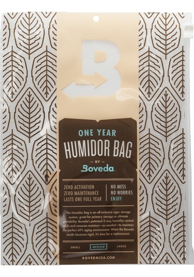 Boveda 1 Yıllık Orta Boy Puro Poşeti Humidor