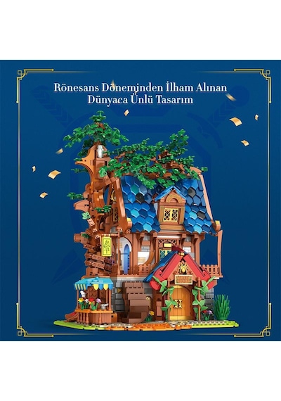 Reobrix 66008 Ağaç Evi Yaratıcı Yapı Blok Seti Building Blocks Tree House - 2566 Parça