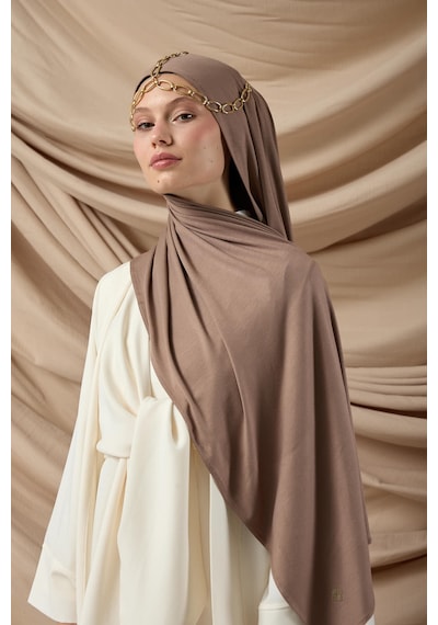 Silk Home Premium Penye Şal 65002-09 Koyu Vizon Çok Renkli
