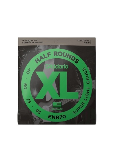 Daddarıo Enr70 Bas Gitar Tel Seti, Half Round Bass, Regular Lıght