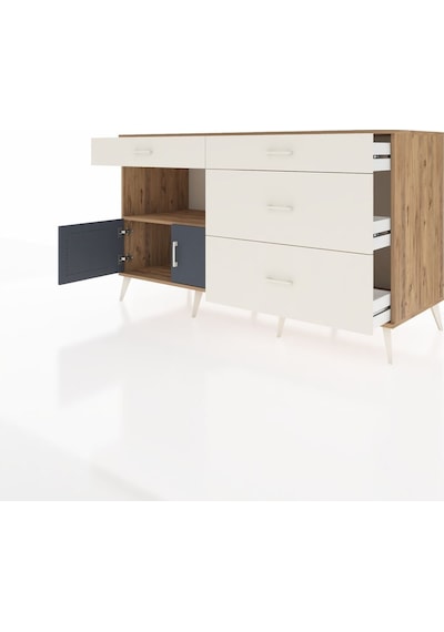 Kronos Konsol Tek Raflı 4 Çekmeceli 2 Kapaklı 176x59x99 Çam-antra Çam-antrasit/aytaşı Kronos Konsol Tek Raflı 4 Çekmeceli 2 Kapaklı 176x59x99 Çam-antra Çam-antrasit/aytaşı