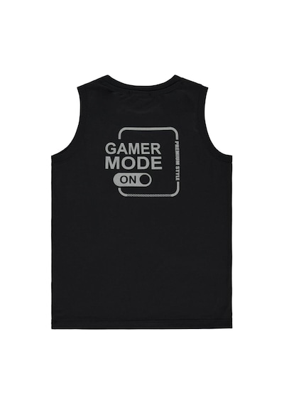 Civil Boys Gamer Mode Reflektör Baskılı Sıfır Kol 6-9 Yaş Tişört Siyah