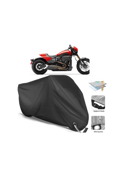 Softail Fxdr 114 Motosiklet Branda (Bağlantı, Kilit Uyumlu)-Siyah (457267417)