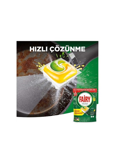 Hepsi Bir Arada Bulaşık Makinesi Deterjanı Kapsülü/tableti 50 Yıkama Limon Kokulu