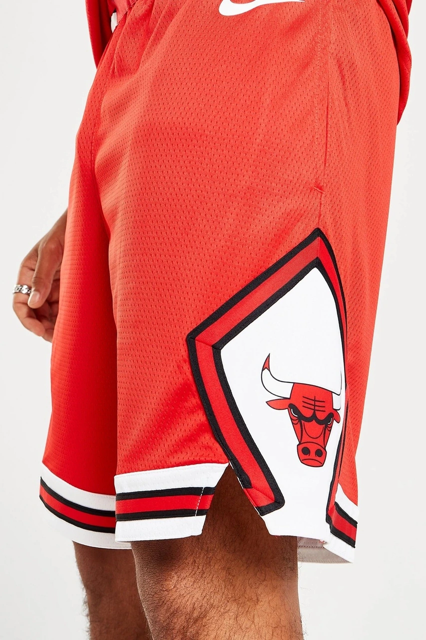 Nike Dri Fit Nba Chicago Bulls Swingman Shorts Erkek Basketbol Şort Kırmızı Kırmızı