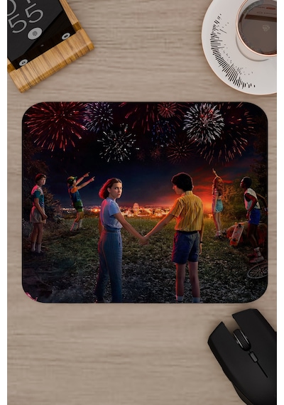 Stranger Things 2 V5 22x18 Gaming Kauçuk Kaymaz Taban Mouse Pad Fare Altlığı