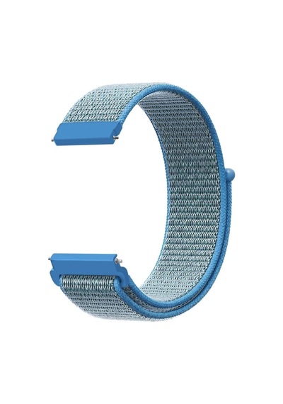 Caseonn Garmin Vívomove Trend Kordon Hasır Kumaş Nylon Kayış Mavi