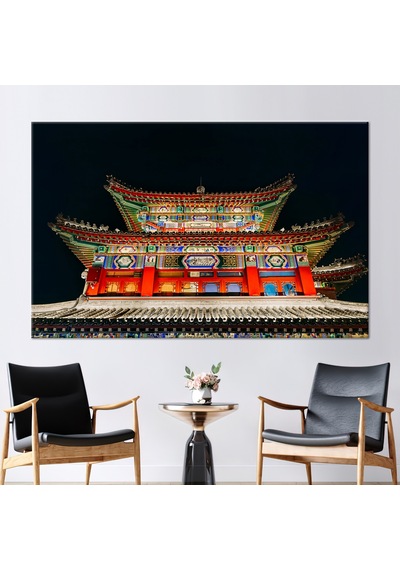 80x110 Cm 1 Parça Kanvas Tablo, Japonya Seyahati Kanvas