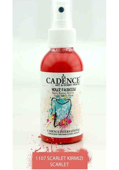Cadence Your Fashion Sprey Kumaş Boyası 100 Ml. 1107 Scarlet