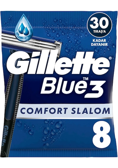 Gillette Blue3 Slalom Kullan At Tıraş Bıçağı 6+2 Adet