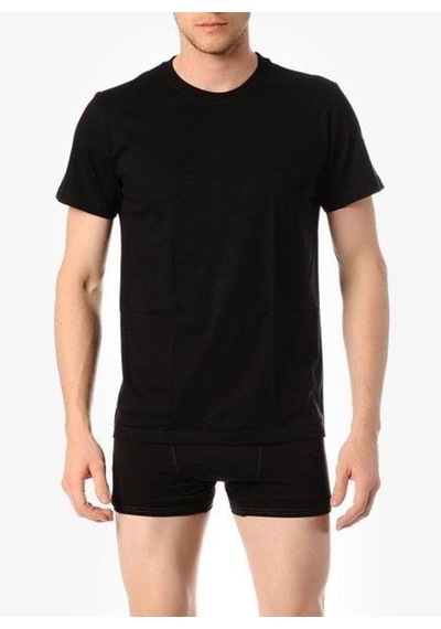 Çift Kaplan 947 Erkek Süprem T-Shirt Siyah